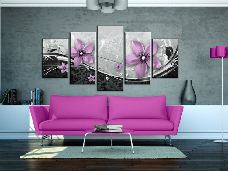 Canvas Purple flower of night 50076 additionalImage 3