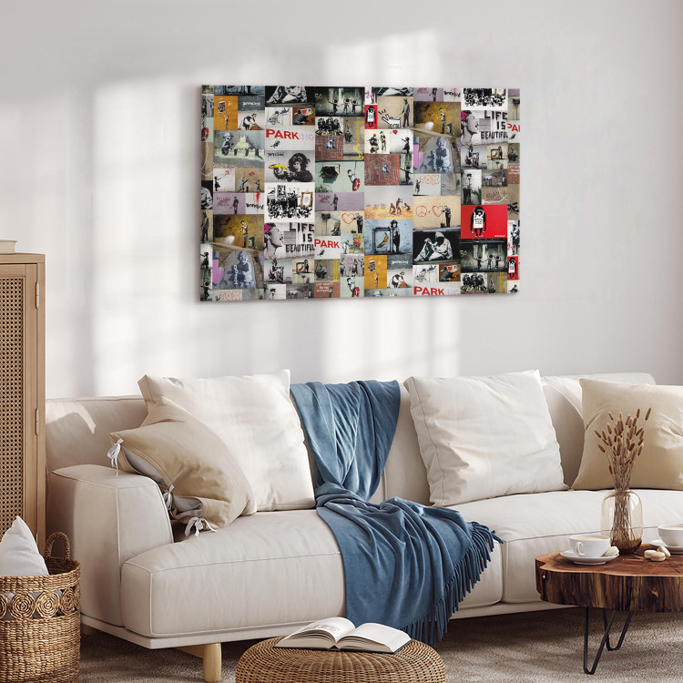 Canvas Art of Collage: Banksy 94876 additionalImage 4