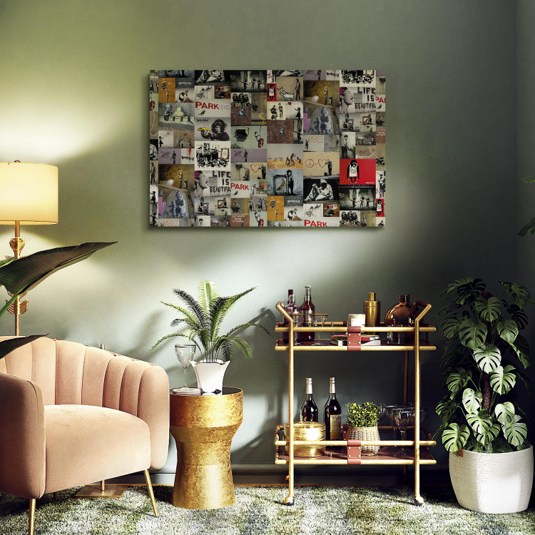 Canvas Art of Collage: Banksy 94876 additionalImage 9