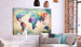 Decorative Pinboard Colorful World Map [Cork Map] 107186 additionalThumb 3
