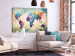 Decorative Pinboard Colorful World Map [Cork Map] 107186 additionalThumb 4