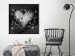 Poster Gift Me Love - black and white heart adorned with floral ornaments 121886 additionalThumb 3