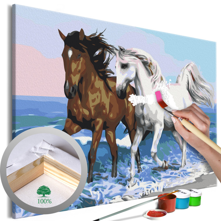 Paint by Number Kit Horses at the Seaside 134886