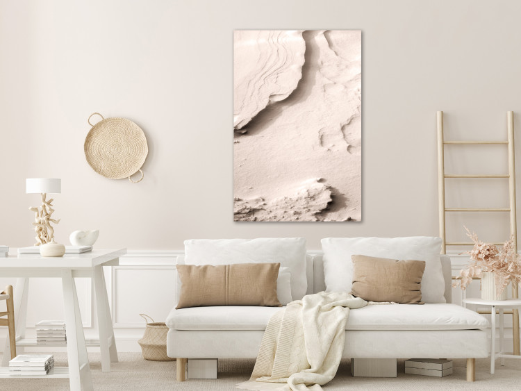 Canvas Sandy Surface - Marine landscape in Sepia 135286 additionalImage 3