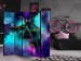 Room Divider Cosmonaut’s Desktop - Graphics Depicting the Galaxy and Geometric Shapes 146286 additionalThumb 2