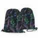 Backpack Provencal night - fine floral motif on black background 147586 additionalThumb 3