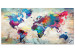 Large Canvas World Map: Colourful Madness II [Large Format] 132396
