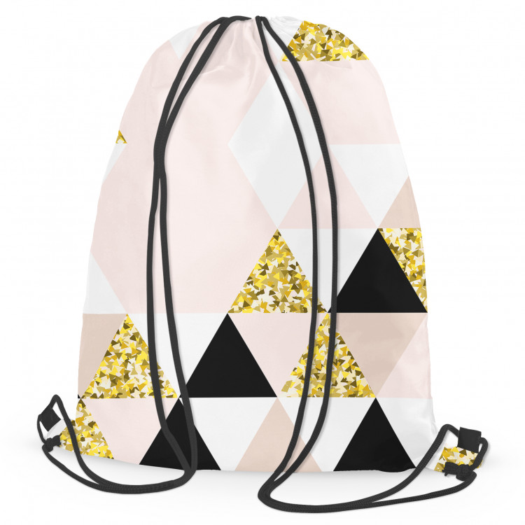 Backpack Golden kaleidoscope - an abstract geometric glamour composition 147396