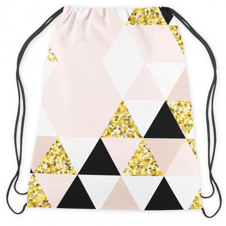 Backpack Golden kaleidoscope - an abstract geometric glamour composition 147396 additionalImage 4