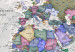 Decorative Pinboard World Destinations (3 Parts) [Cork Map] 107207 additionalThumb 6