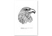 Canvas Graphic eagle - patterned bird with the word ''Freedom'' in black 117507