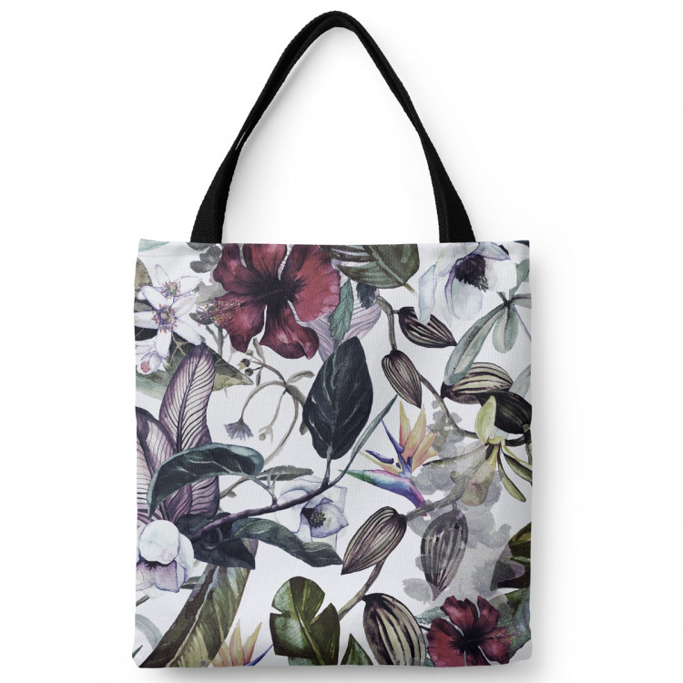 Shopping Bag Oriental plants - branches, leaves and flowers in watercolour style 147607