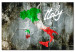 Canvas Artistic map of Italy 55307