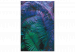 Paint by Number Kit Ultraviolet - Large Two-Color Palm Leaves on a Black Background 146217 additionalThumb 3