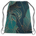 Backpack Botanical gold - a floral composition with monstera leaves 147427 additionalThumb 2