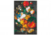 Paint by Number Kit Baroque Nature - Sumptuous Bouquet of Colorful Flowers against a Dark Background 147337 additionalThumb 3