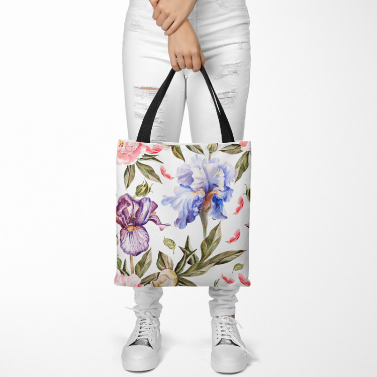 Shopping Bag Morning among the irises - a plant composition in cottagecore style 147537 additionalImage 2