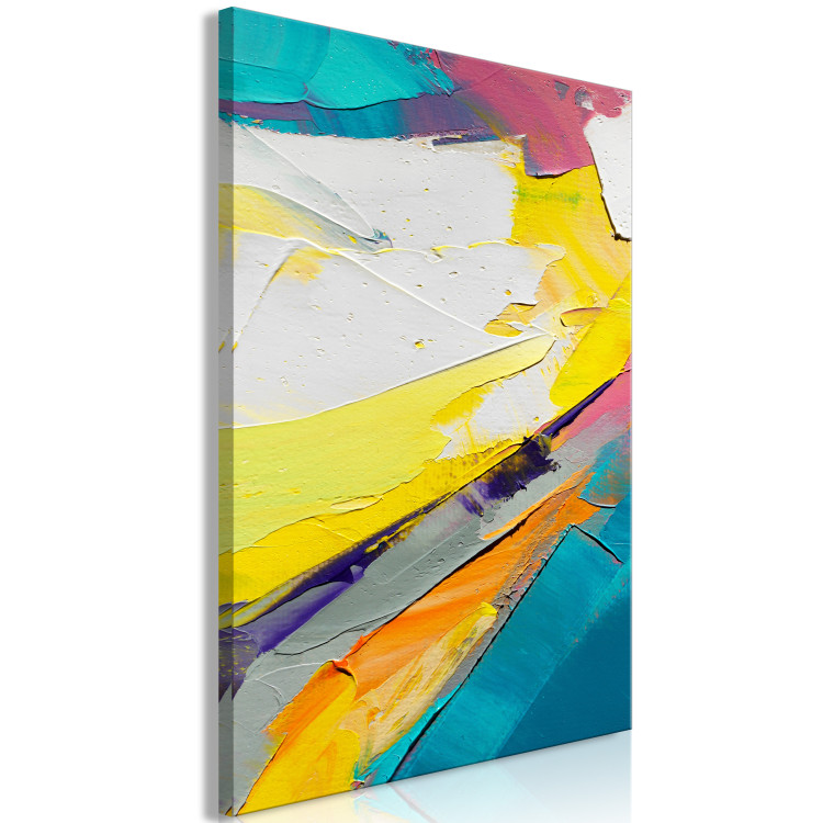 Canvas Abstract Colors - Colorful Composition Applied With a Spatula 149837 additionalImage 2