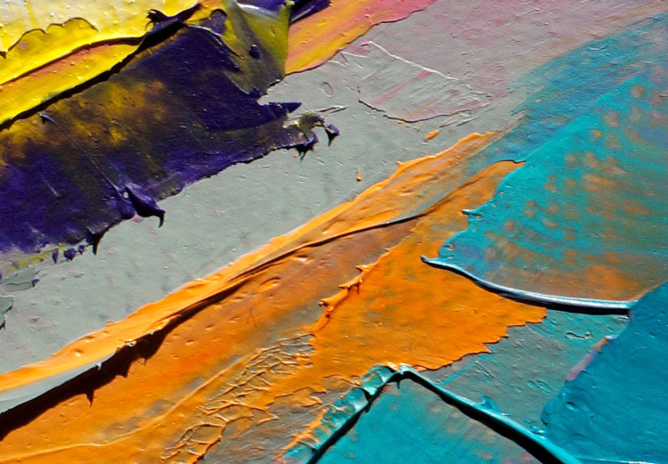 Canvas Abstract Colors - Colorful Composition Applied With a Spatula 149837 additionalImage 4
