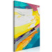 Canvas Abstract Colors - Colorful Composition Applied With a Spatula 149837 additionalThumb 2