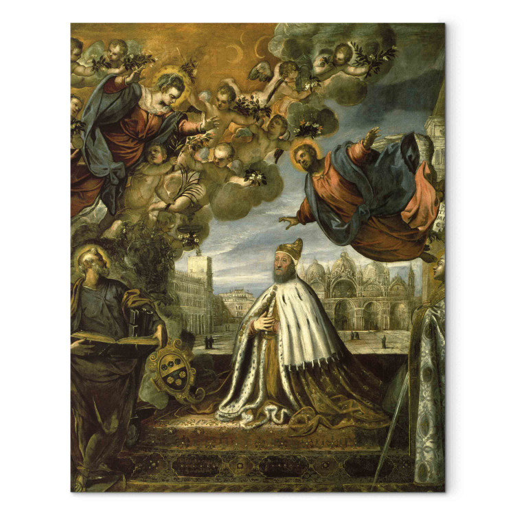 Canvas The Doge Pietro Loredan thanking the Madonna for the Liberation of Venice from the Plague 153237