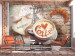 Wall Mural Morning in Paris - vintage style coffee motif with inscriptions in French 126947