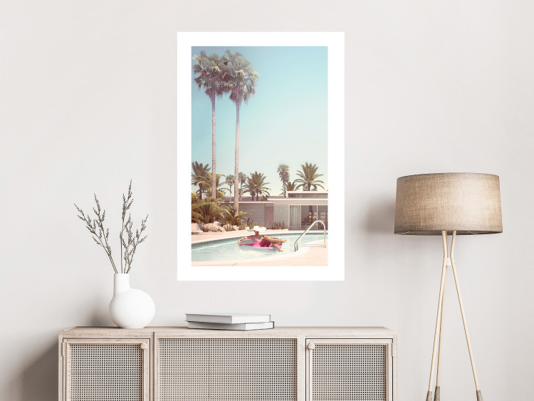 Poster Palm Trees - Holiday Relaxation at the Swimming Pool Amid a Sunny Breeze 144347 additionalImage 11