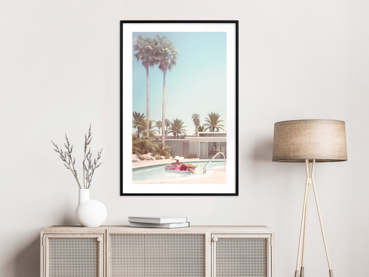 Poster Palm Trees - Holiday Relaxation at the Swimming Pool Amid a Sunny Breeze 144347 additionalImage 12