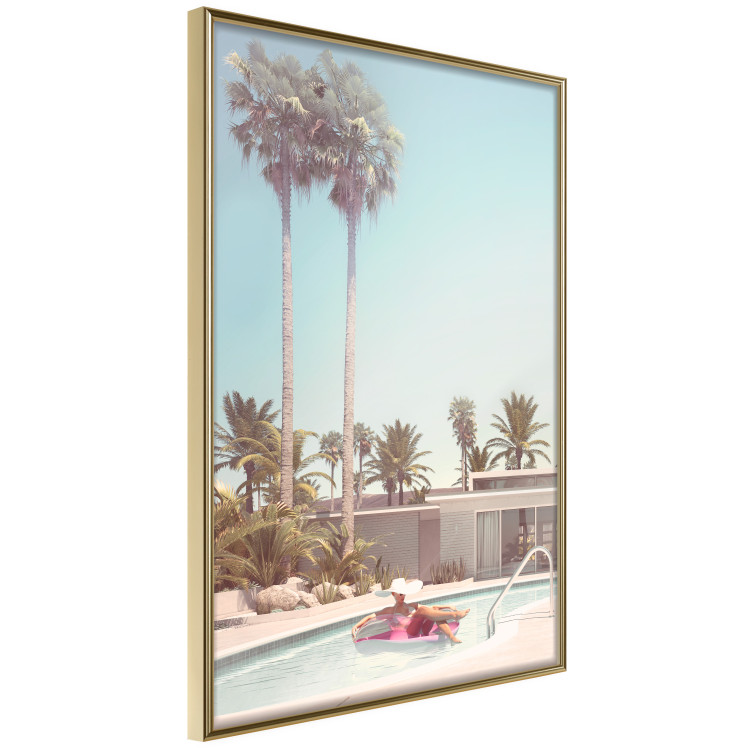 Poster Palm Trees - Holiday Relaxation at the Swimming Pool Amid a Sunny Breeze 144347 additionalImage 6