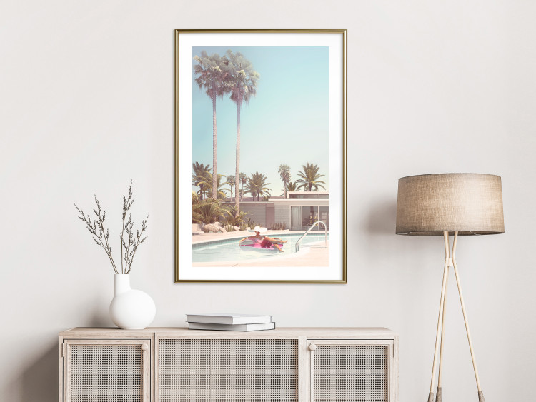 Poster Palm Trees - Holiday Relaxation at the Swimming Pool Amid a Sunny Breeze 144347 additionalImage 14