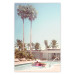 Poster Palm Trees - Holiday Relaxation at the Swimming Pool Amid a Sunny Breeze 144347
