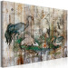 Canvas From the Chronicles of Nature - Graphics With Birds on Boards in a Vintage Style 145747 additionalThumb 2