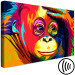 Canvas Colourful Orangutan (1 Part) Wide 108257 additionalThumb 6