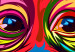 Canvas Colourful Orangutan (1 Part) Wide 108257 additionalThumb 5