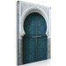 Canvas Moroccan, turquoise doors - a photograph of ethnic architecture 124957 additionalThumb 2
