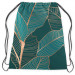 Backpack Noble ficus - a botanical glamour composition with gold pattern 147457 additionalThumb 2