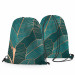 Backpack Noble ficus - a botanical glamour composition with gold pattern 147457 additionalThumb 3