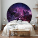 Round wallpaper Starry Sky - The Night Sky in Shades of Purple and Navy Blue 149157