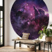 Round wallpaper Starry Sky - The Night Sky in Shades of Purple and Navy Blue 149157 additionalThumb 3