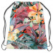 Backpack Coloured leaves - subtle floral pattern in watercolour style 147367 additionalThumb 2