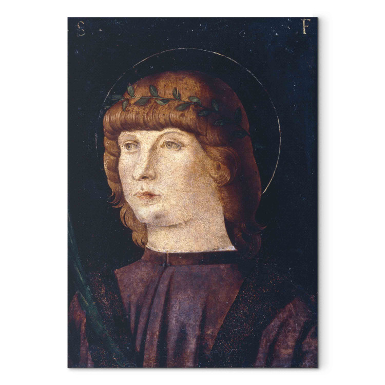 Canvas Unknown young saint wearing a laurel wreath 154067