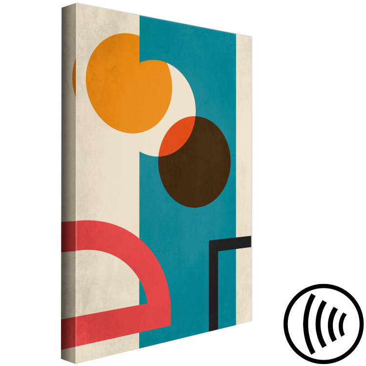 Canvas Colourful geometry - modernistic abstraction with colourful figures 134377 additionalImage 6