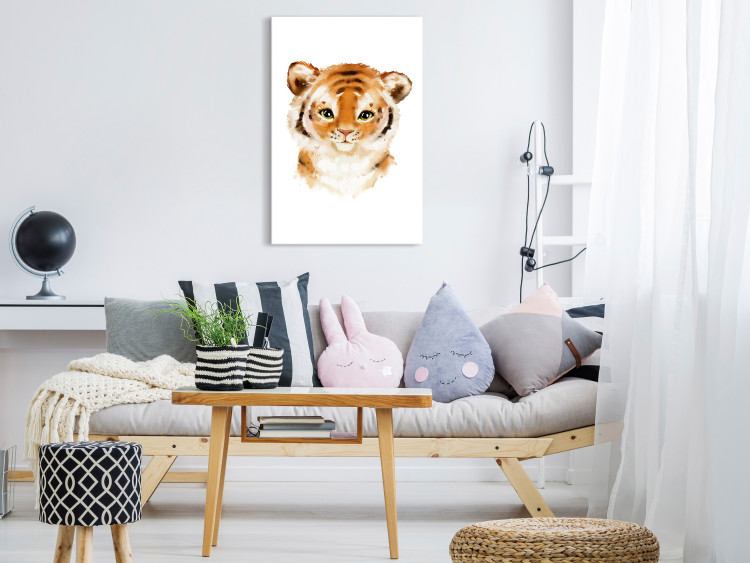 Canvas Tigger for children - A watercolor stylized composition 136377 additionalImage 3