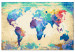 Paint by Number Kit Colorful Continents - Watercolor World Map in Rainbow Colors 148877 additionalThumb 7