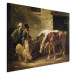 Canvas Two Post Horses at the Door of a Stable 153577 additionalThumb 2