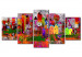 Canvas Colourful Small Town  91377