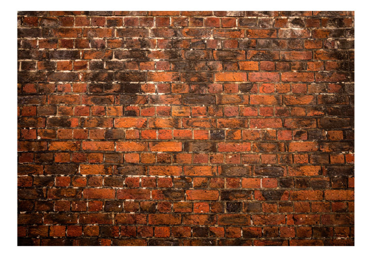 Wall Mural Industrial background - solid background in red old brick pattern 97377 additionalImage 1