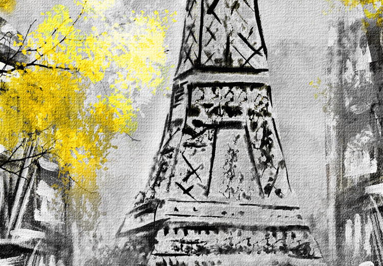 Canvas Paris Rendez-Vous (1 Part) Vertical Yellow 123087 additionalImage 5