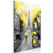 Canvas Paris Rendez-Vous (1 Part) Vertical Yellow 123087 additionalThumb 2