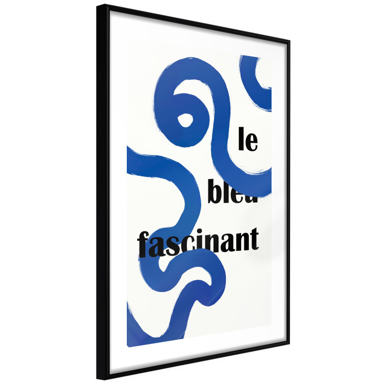 Poster Fascinating Blue - Abstract Lines Intertwined With the Inscription 149887 additionalImage 5